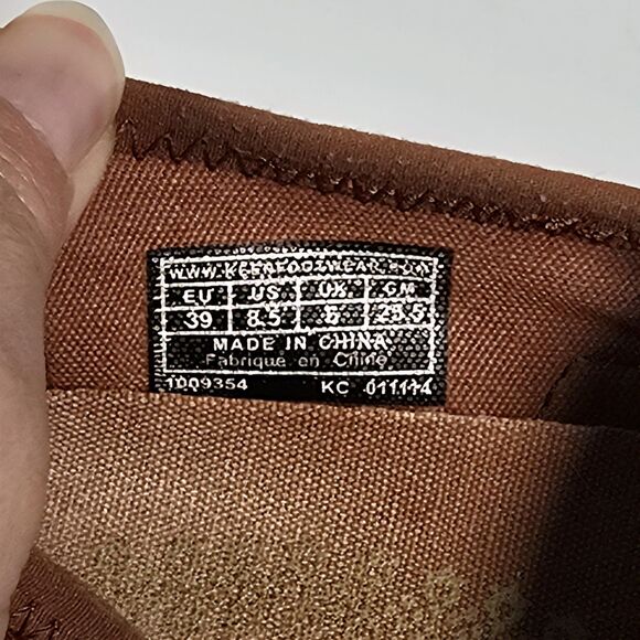 Keen Leather Shoe Sienna Mary‎ Jane Women's Size 8.5 Brown Elastic Strap Slip On - Picture 7 of 10